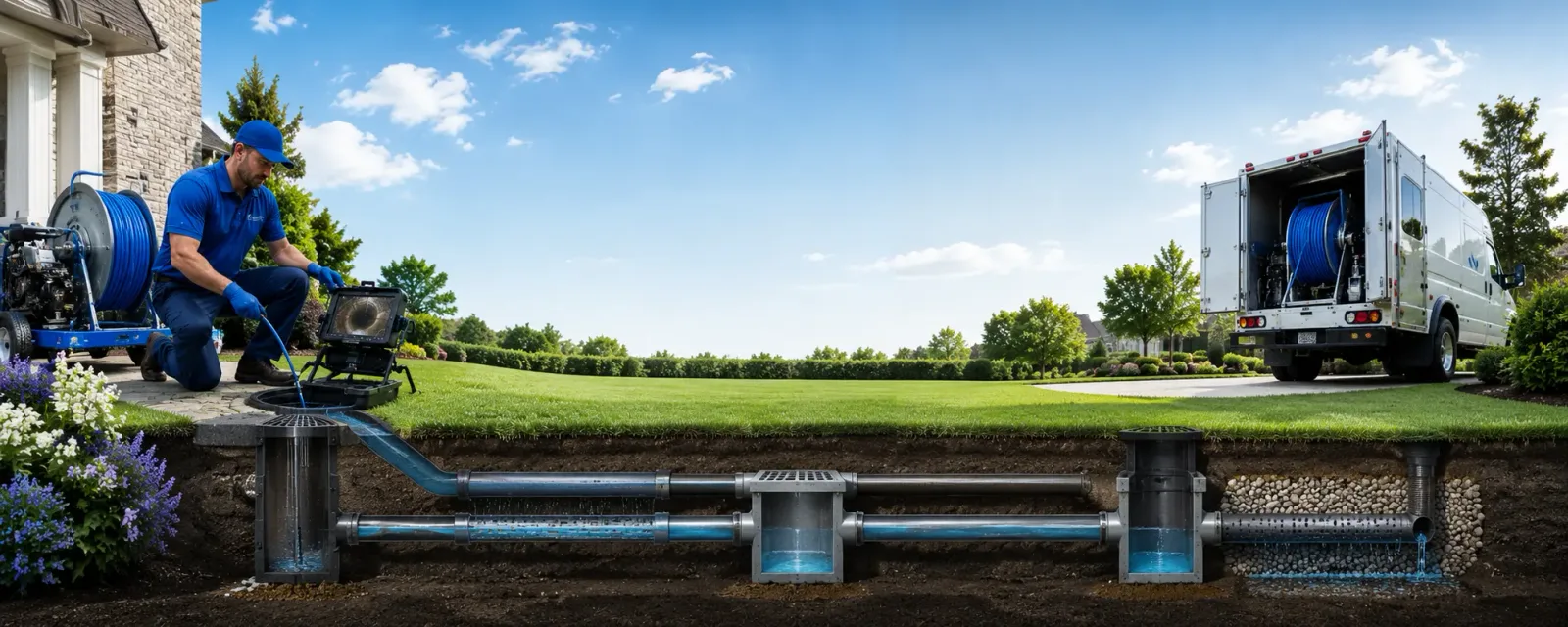 Outdoor drain cleaning information for Henrietta, MO